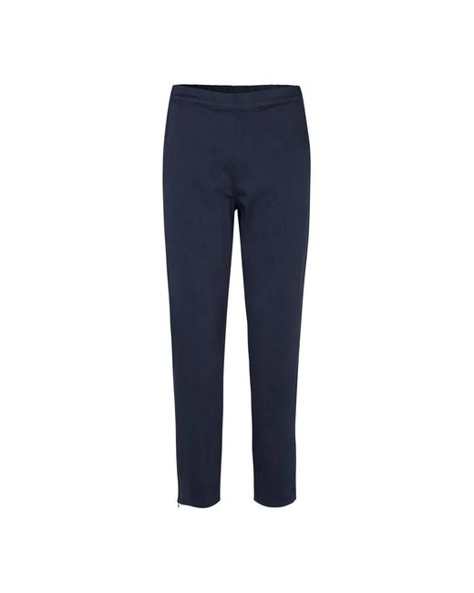 Masai Blue Slim-Fit Trousers