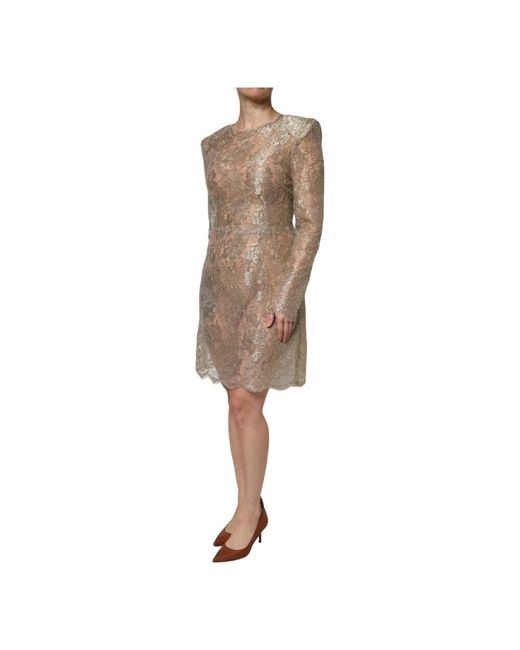 Party Dresses Dolce & Gabbana de color Natural