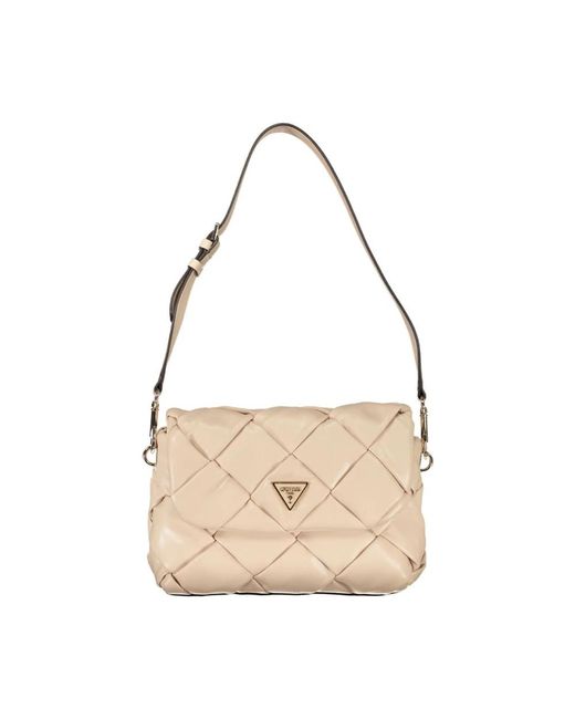 Zaino rosa polietilene di Guess in Natural