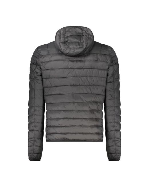 Roberto Cavalli Jassen ,Zwart ,Polyester Jas Met Lange Mouwen En Capuchon in het Gray voor heren