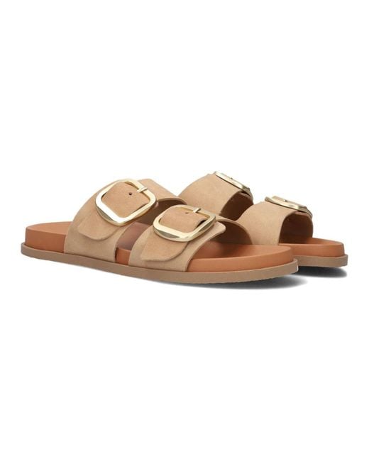 Notre-v Natural Wildleder Sommer Hausschuhe