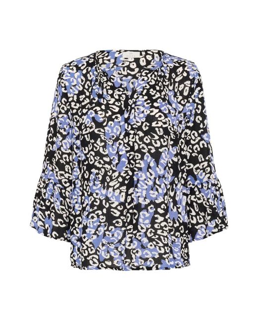 Blouses Kaffe de color Blue