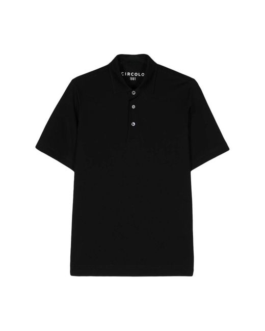 Circolo 1901 Black Polo Shirts for men