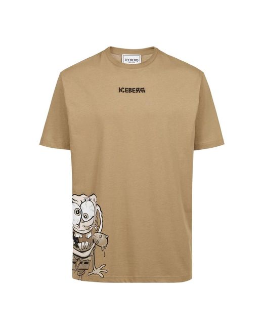 T-Shirts di Iceberg in Natural da Uomo