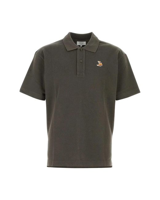 Maison Kitsuné Green Polo Shirts for men