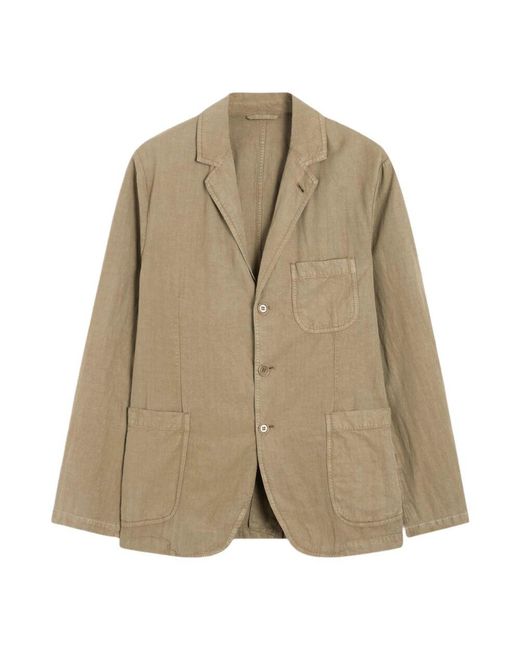 Aspesi Klassischer Twill-Blazer Samuraki in Natural für Herren
