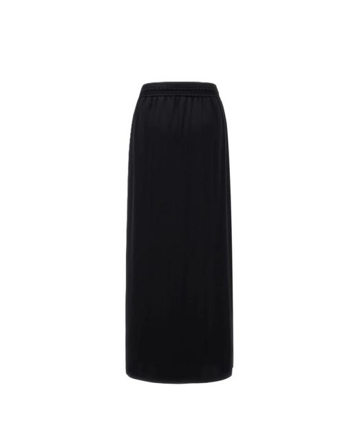 Maxi Skirts Herno de color Black