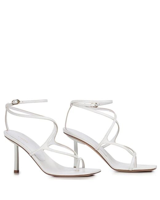 Le Silla White High Heel Sandals