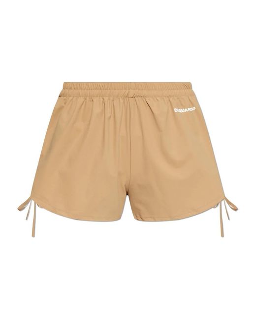 DSquared² Korte Broeken ,Beach Shorts in het Natural