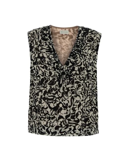 Dries Van Noten Black Blouses