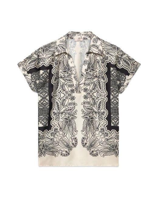 Blouses Oltre de color Gray