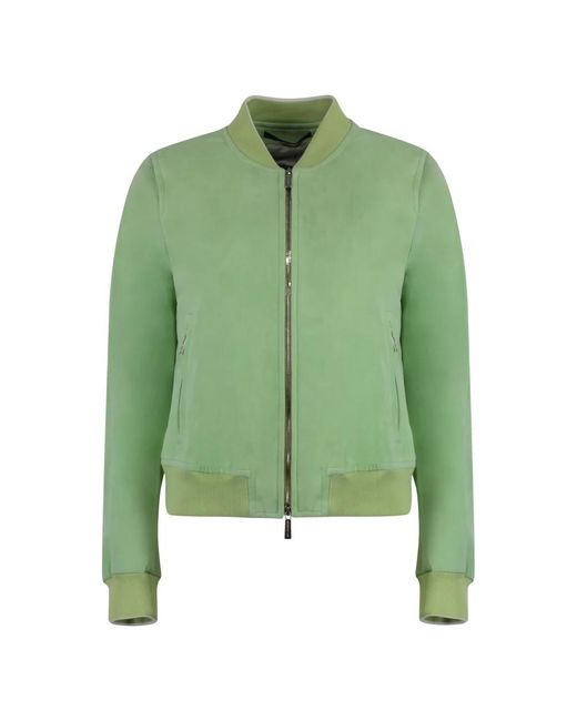 Moorer Green Bomber Jackets