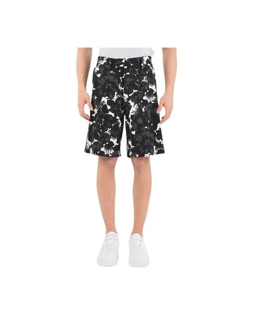 N°21 Black Long Shorts for men