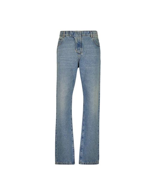 Straight Jeans Balmain de hombre de color Blue