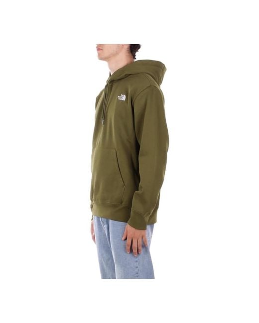 The North Face Logo Hoodie Pullover Mit Einzigartiger Tasche in Green für Herren