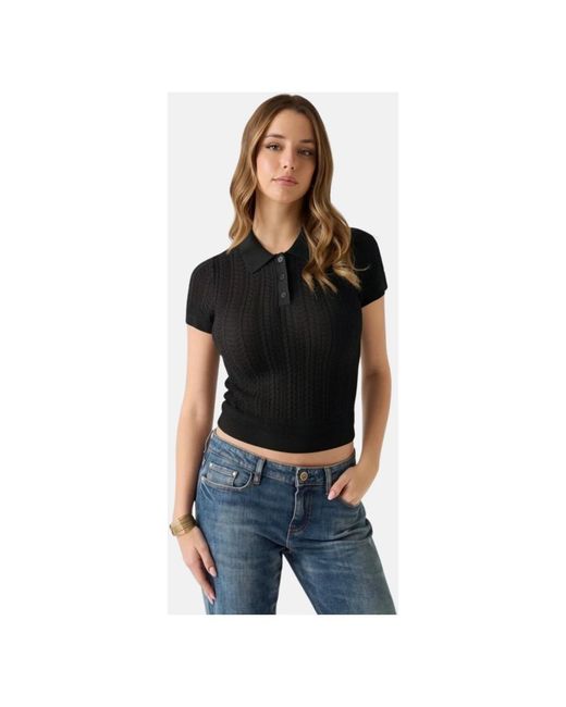 Guess Black Polo Shirts