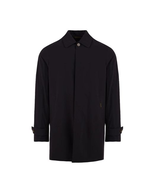 Moorer Black Single-Breasted Coats for men