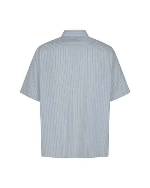 Lanvin Blue Short Sleeve Shirts for men