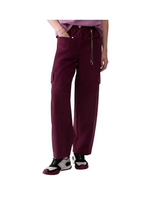 Liu Jo Purple Wide Trousers