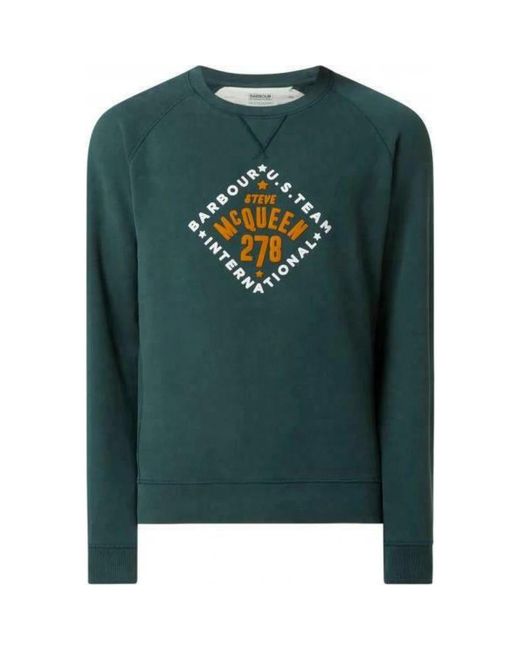 Barbour Green Sweatshirts for men