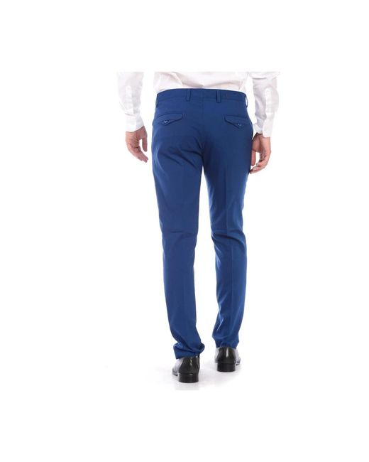 Daniele Alessandrini Blue Suit Trousers for men