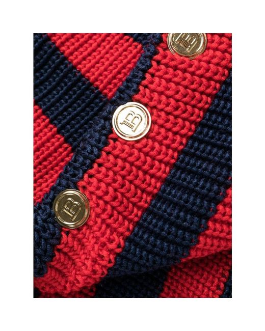Balmain Red Knitted Dresses