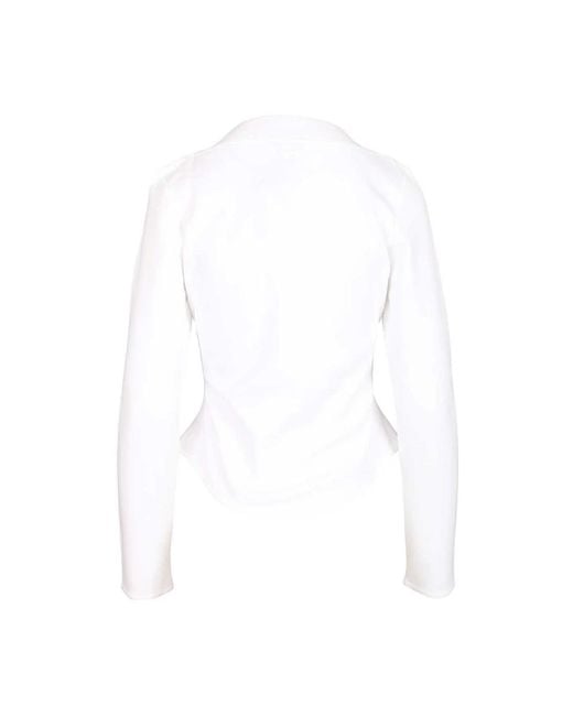 Alaïa White Long Sleeve T-Shirts