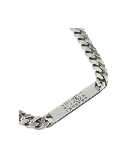 MM6 by Maison Margiela Metallic Necklaces for men