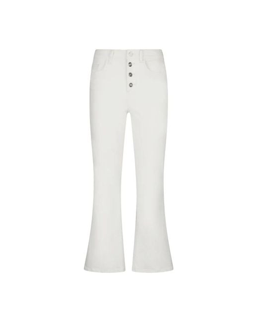 Wide Trousers Liu Jo de color White
