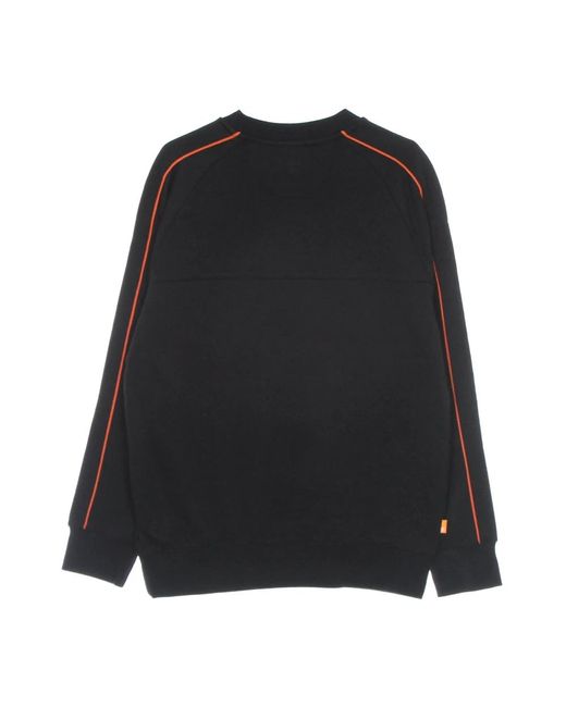 Timberland Hoodies & Sweatvesten ,Zwart ,Katoen Lichtgewicht Crewneck Sweatshirt in het Black voor heren