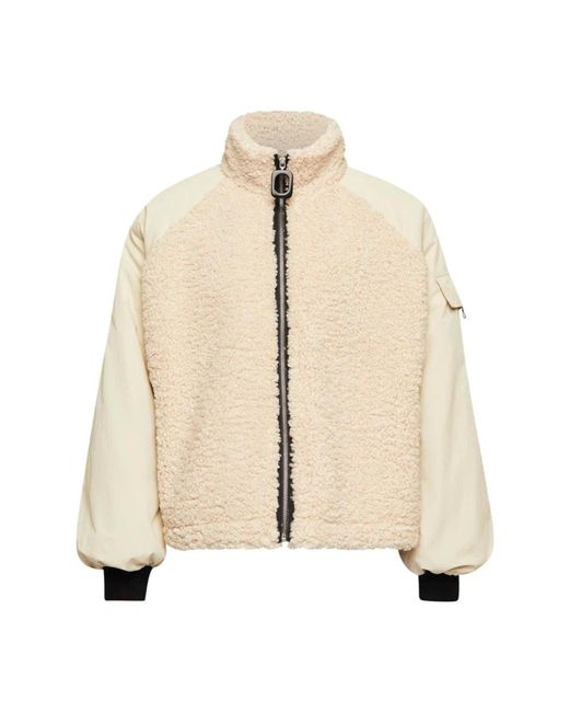 J.W. Anderson Fleece Jack Met Colourblocking in het Natural voor heren