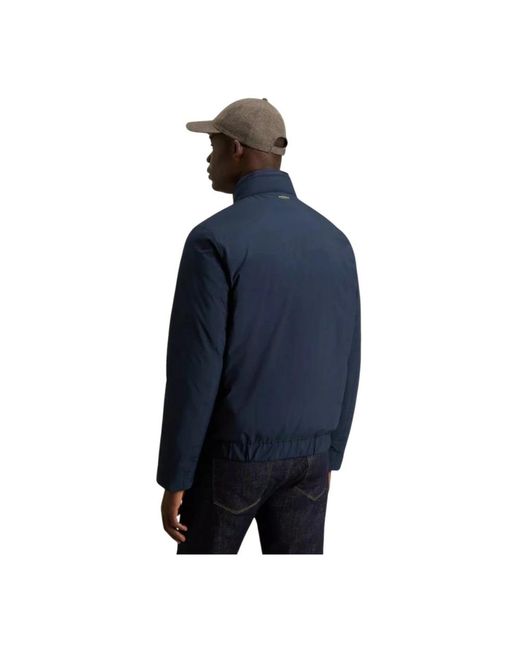 Woolrich Jassen ,Blauw ,Polyester Light Jacket in het Blue voor heren