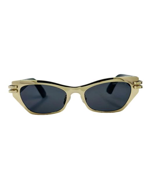Dior Blue Schmetterling metall sonnenbrille mit goldscharnier