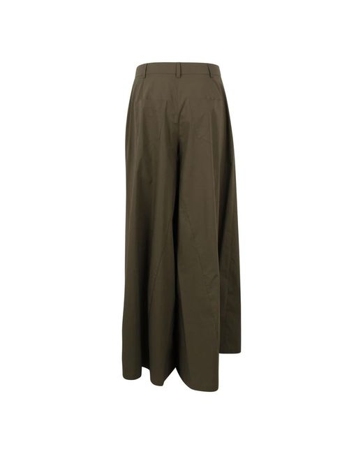 FEDERICA TOSI Green Wide Trousers