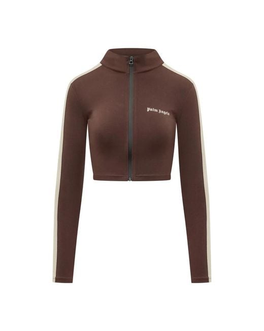 Palm Angels Brown Zip-Throughs