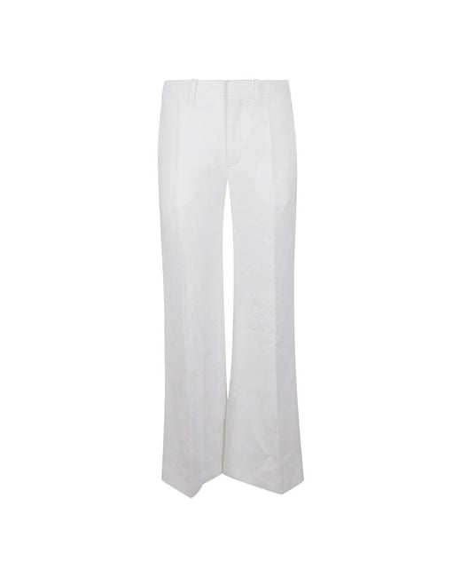 Chloé Wide Trousers in het White