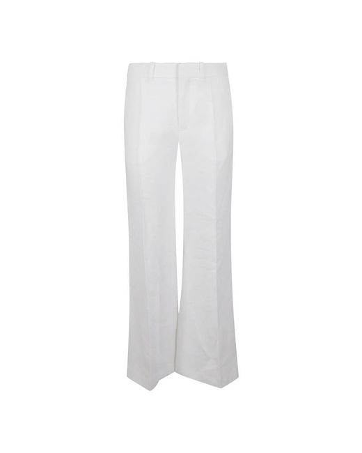 Chloé Wide Trousers in het White