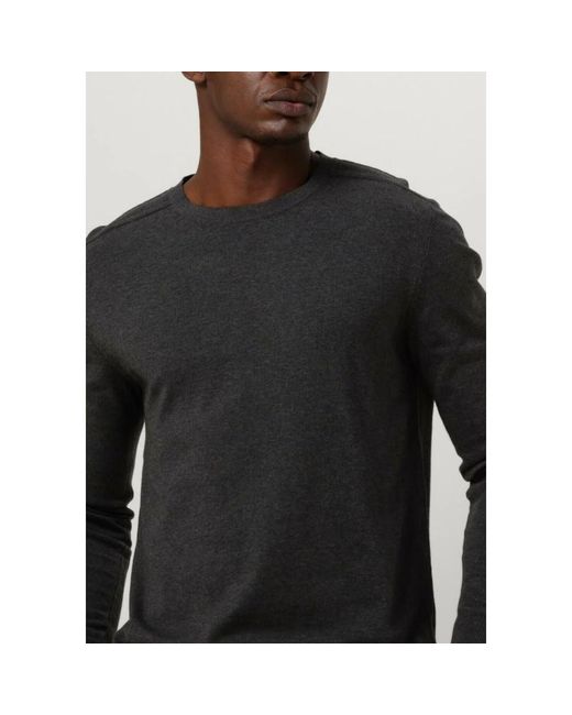 SELECTED Hoodies & Sweatvesten ,Grijs ,Katoen Crew Neck Sweater Vest in het Black voor heren