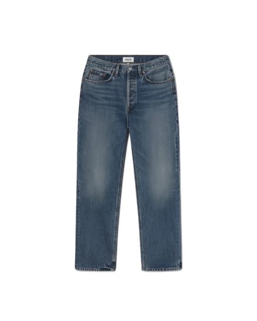 Agolde Blue Straight Jeans