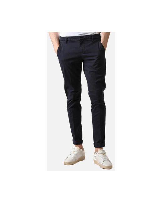 Dondup Blue Slim-Fit Trousers for men