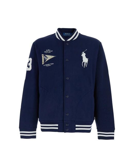 Polo Ralph Lauren Blue Bomber Jackets for men