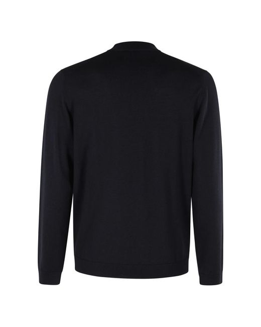 Roberto Collina Blauer Pullover Langarm in Blue für Herren