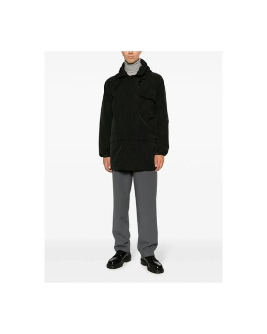 Aspesi Black Parkas for men