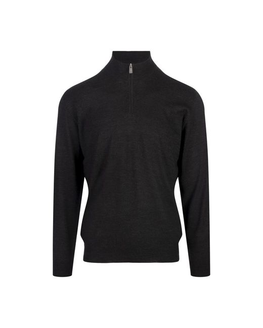 Fedeli Favonio Pullover in het Black voor heren