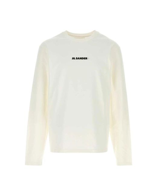Jil Sander Langarm t-shirt in White für Herren