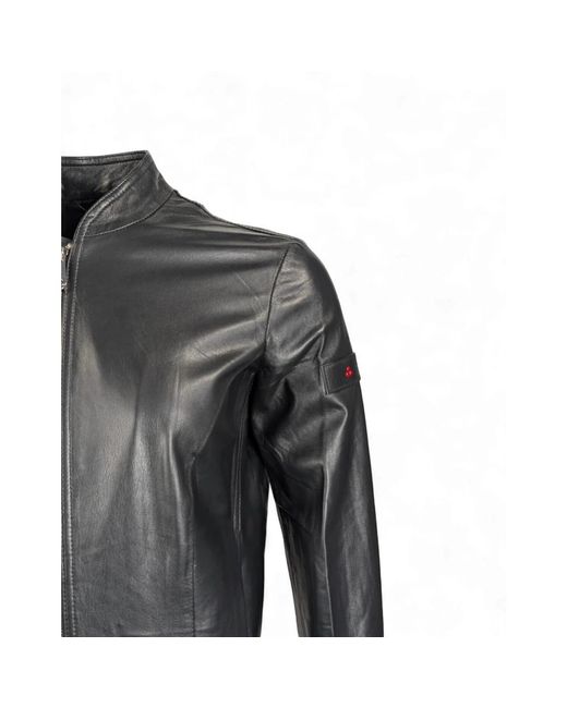 Peuterey Black Leather Jackets