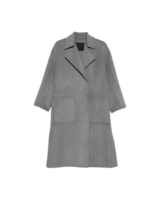 Liu Jo Gray Belted Coats
