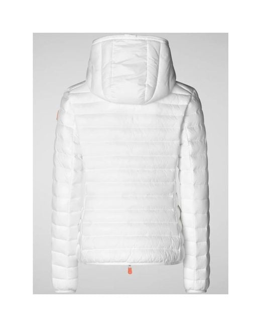 Save The Duck White Winter Jackets
