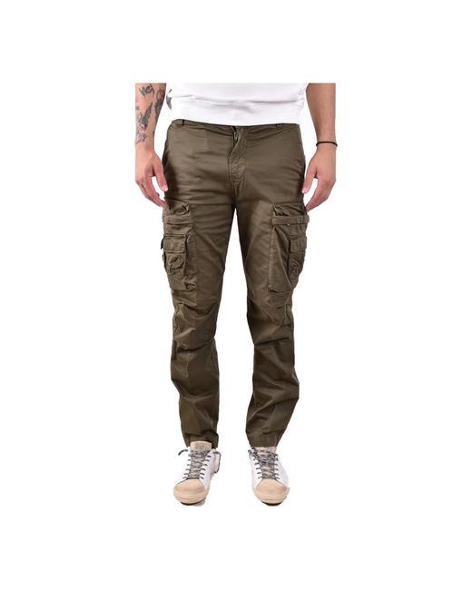 DIESEL Green Slim-Fit Trousers for men