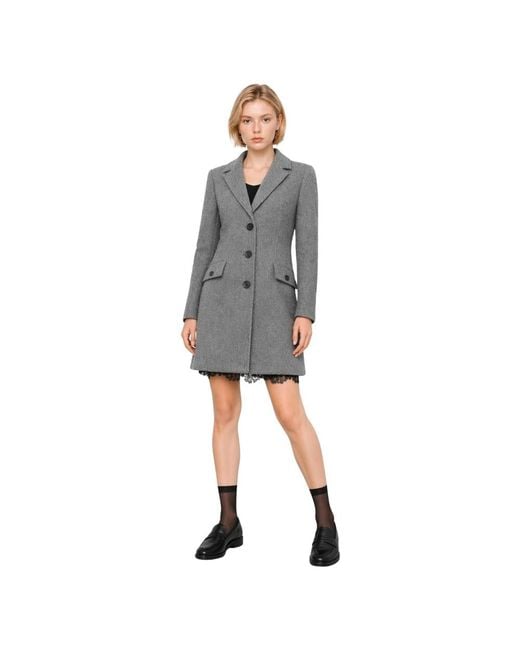 Kocca Gray Single-Breasted Coats